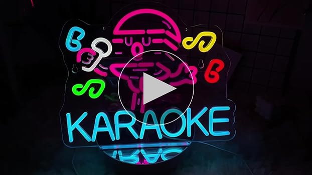 Amazon.co.jp: JOMOBUTY KARAOKE ネオンサイン 多階段調光可 LED